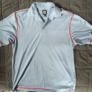 Footjoy golf polo with Buffalo Hills Golf embroidered on left sleeve
